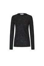 Tessuto Poliestere Maglia Manica Lunga Trasparente Seducente