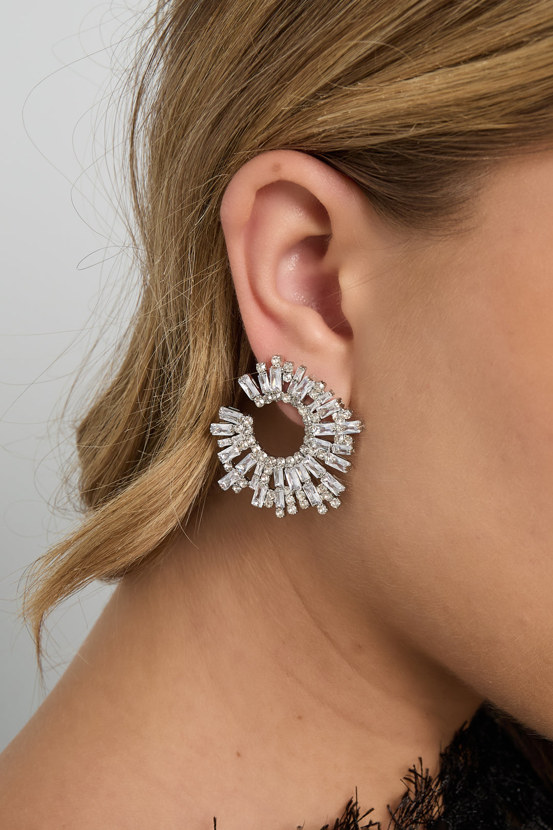 Orecchini a bottone in rame, geometrici, eleganti, lussuosi, serie di gioielli da donna