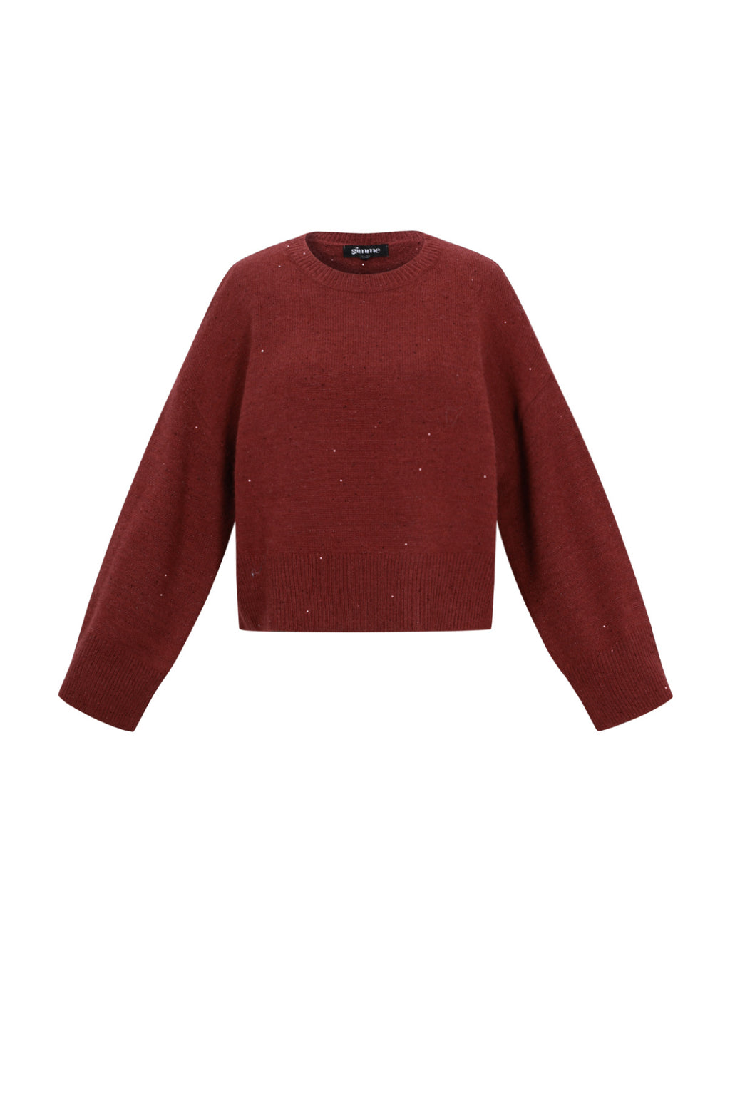 Maglioni in Fibra di Poliestere Tessuto Donna Stile Casual Colore Puro Autunno/Inverno