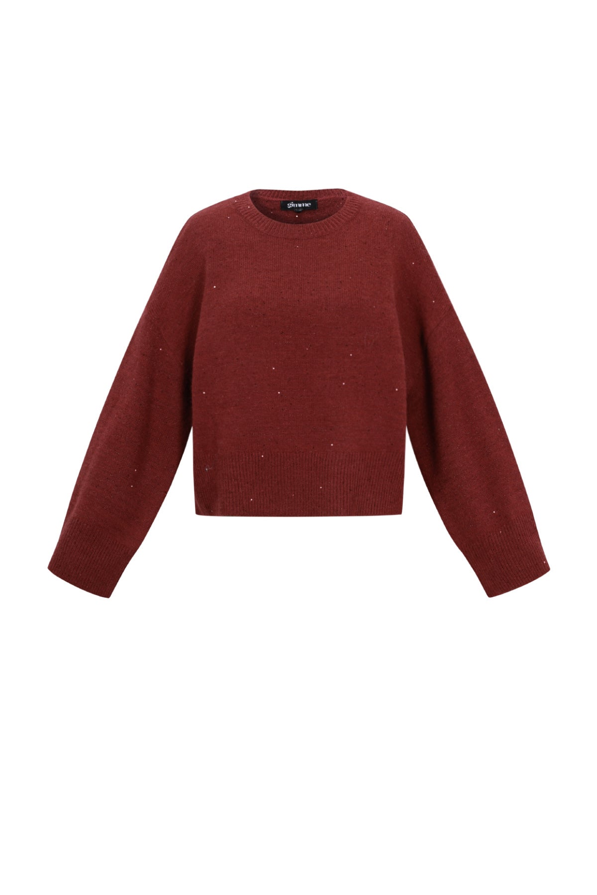 Maglioni in Fibra di Poliestere Tessuto Donna Stile Casual Colore Puro Autunno/Inverno
