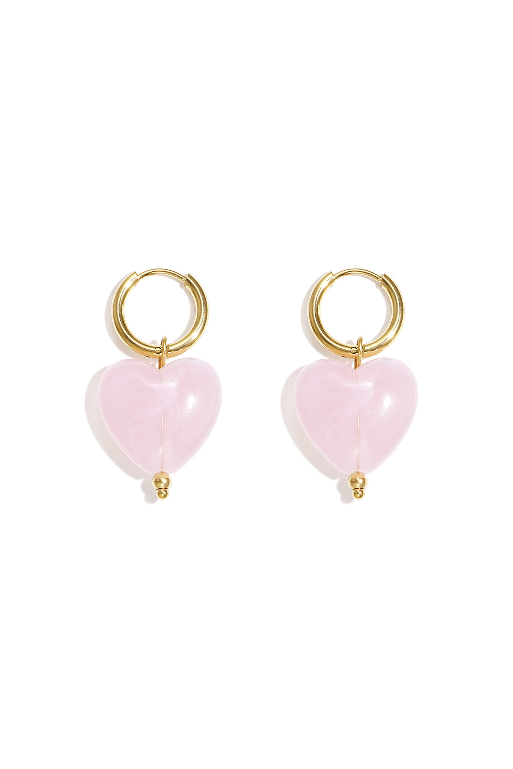Orecchini con perline a forma di cuore