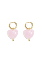 Orecchini con perline a forma di cuore