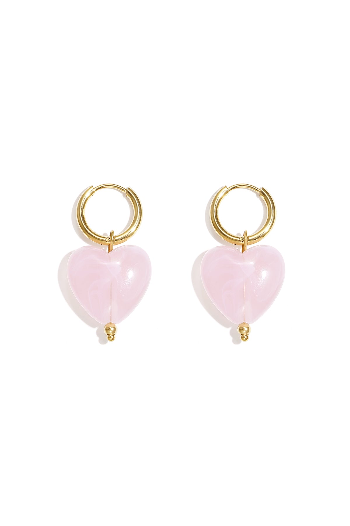 Orecchini con perline a forma di cuore