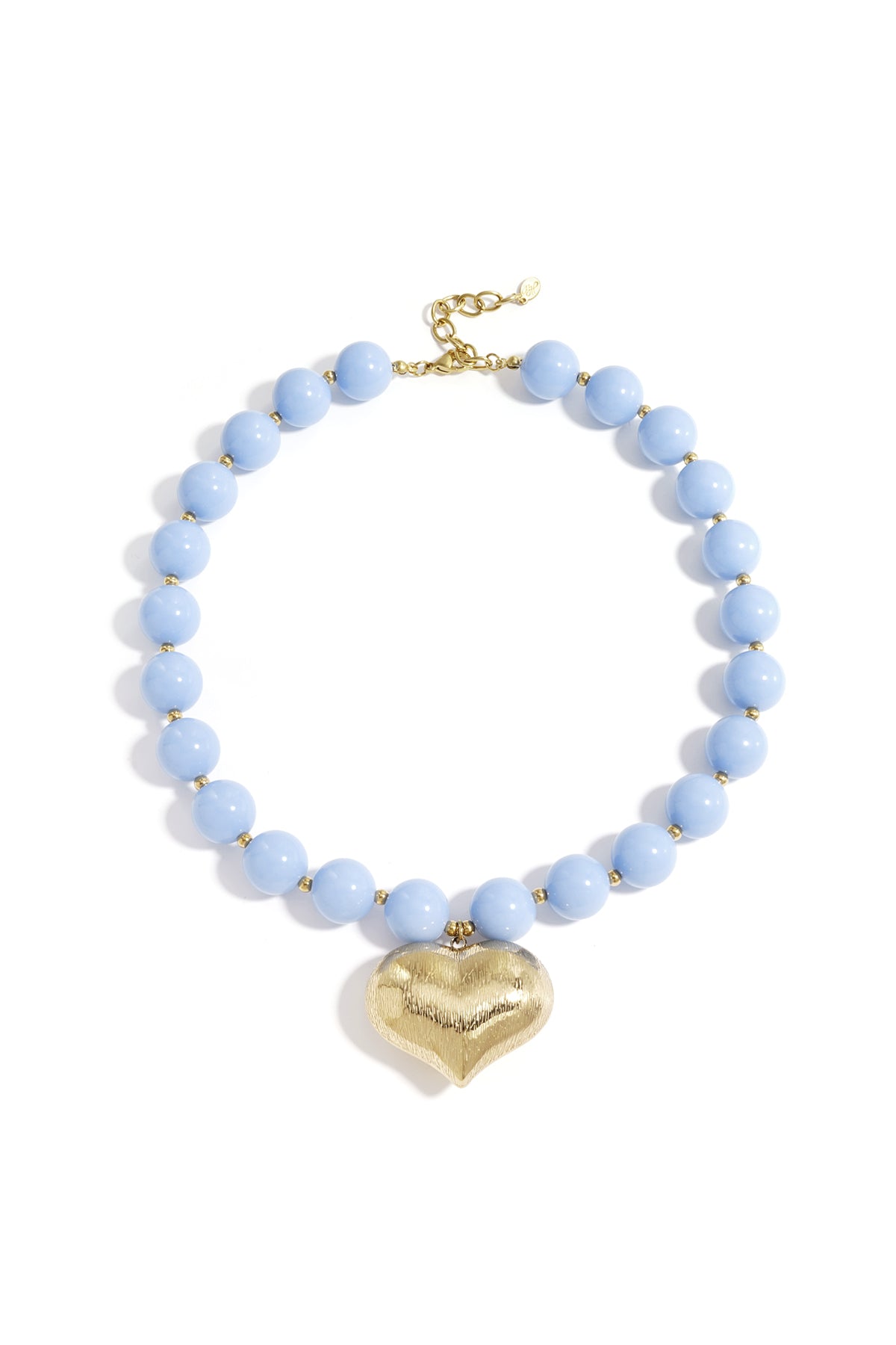 Collana di perline con cuore pendente
