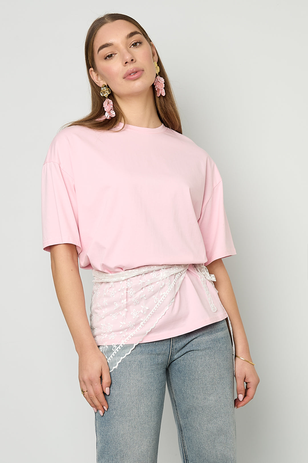 Sciarpe estive traforate, casual, in poliestere, accessori quotidiani
