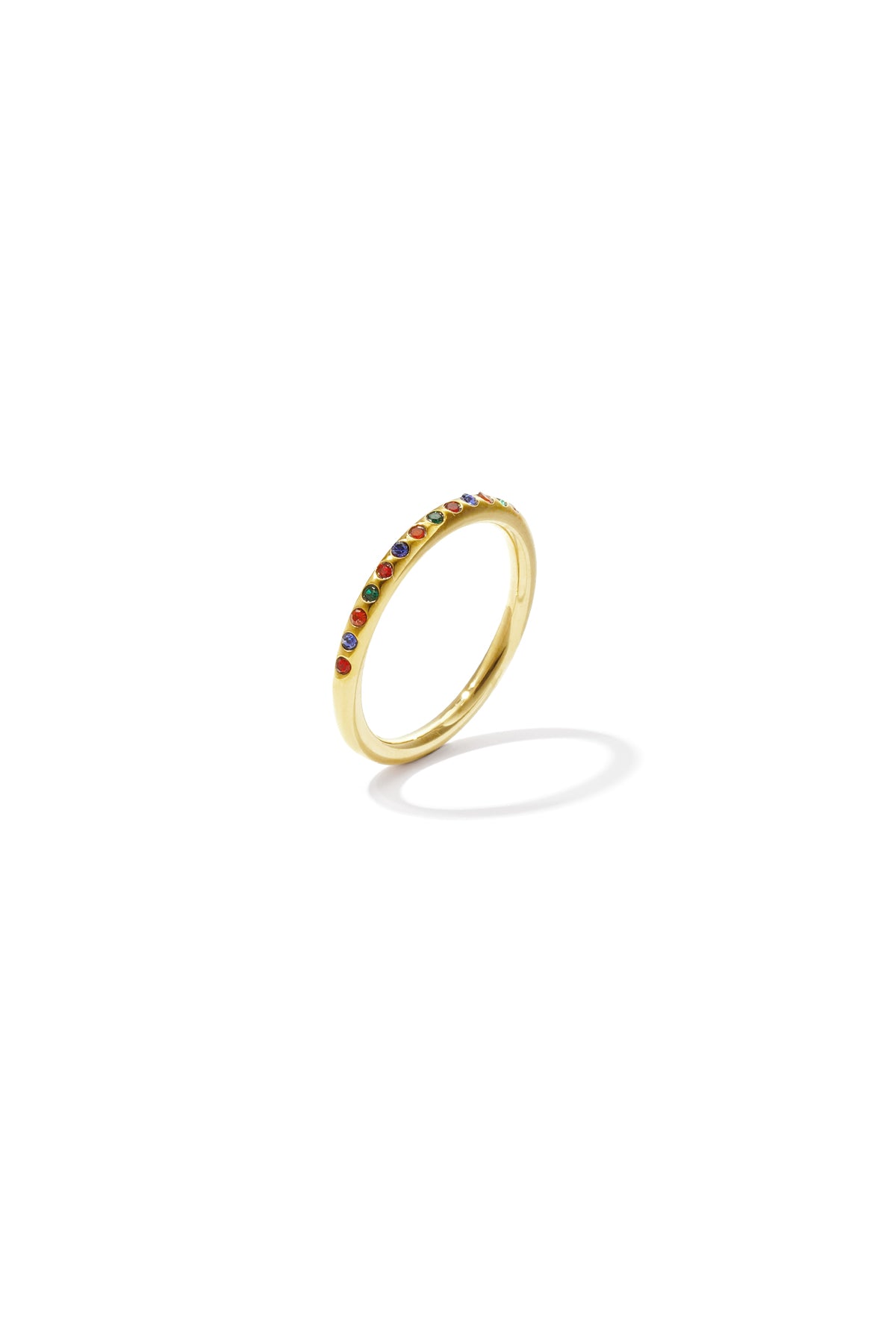 Anello minimalista con pietre