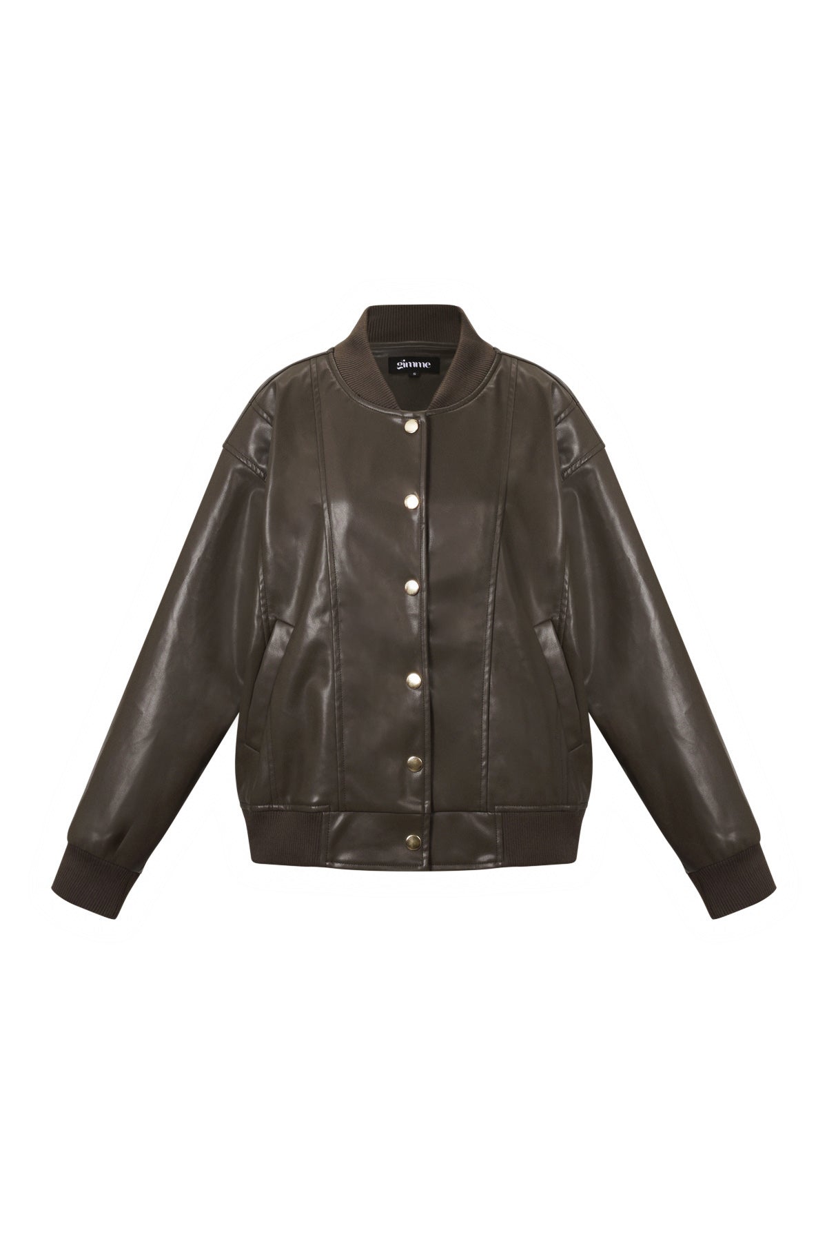 Tessuto Fibra di Poliestere Giacca Bomber Donna Autunno/Inverno Stile Urbano