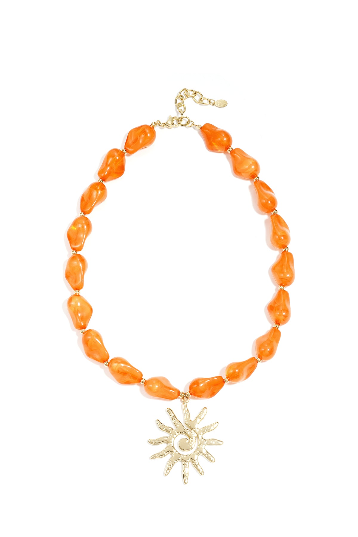Collana di perline con ciondolo a forma di sole