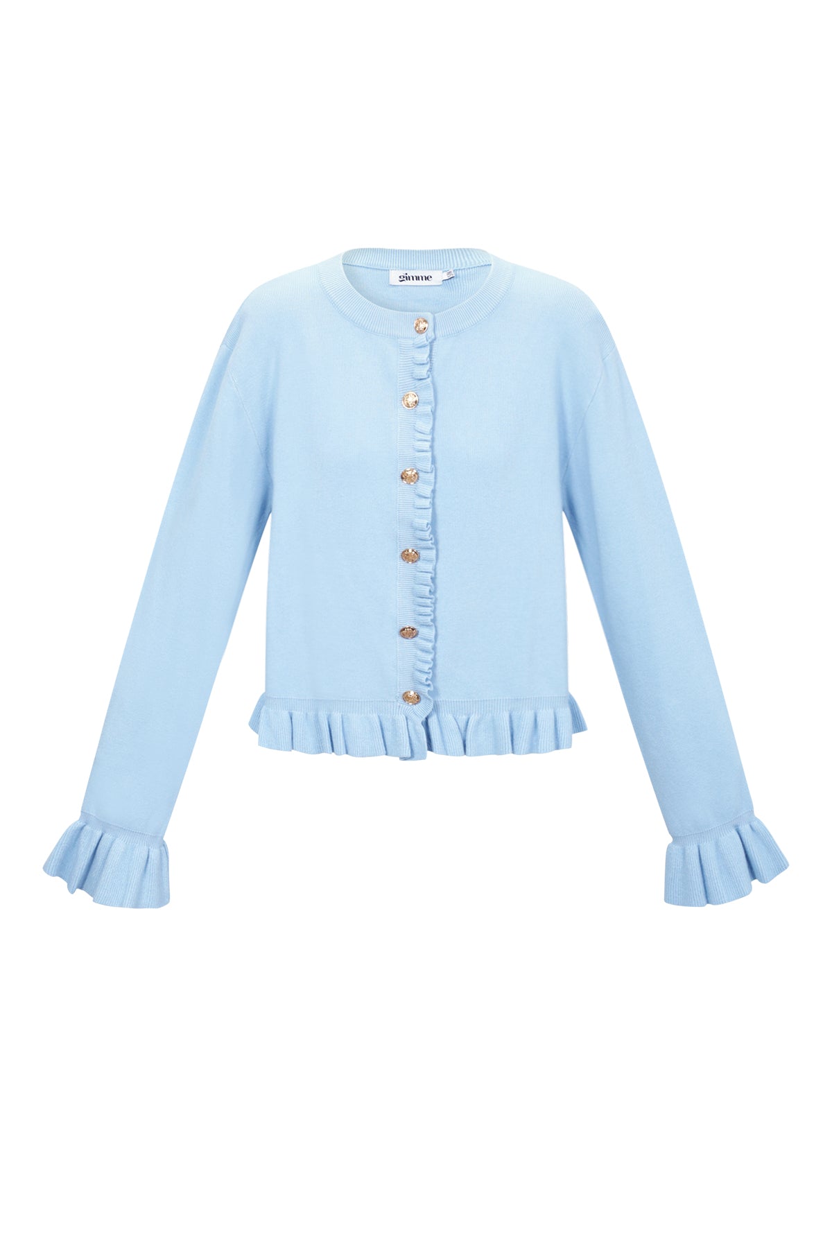 Il cardigan con volant amorevole
