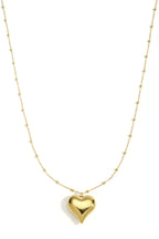 Collane lunghe in acciaio inossidabile con cuore, casual, quotidiane, semplici, gioielli da donna