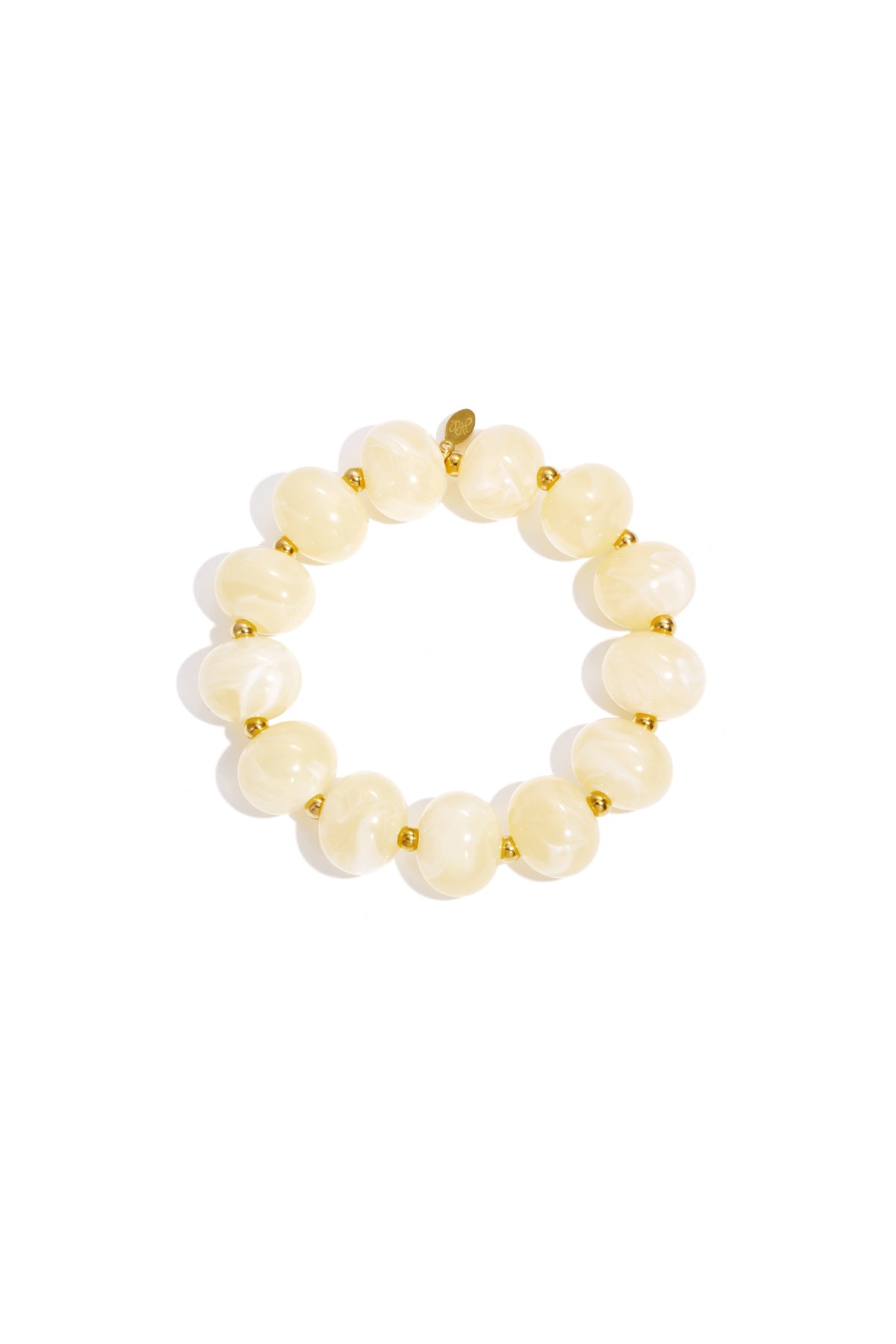 Bracciale elastico con perline grandi