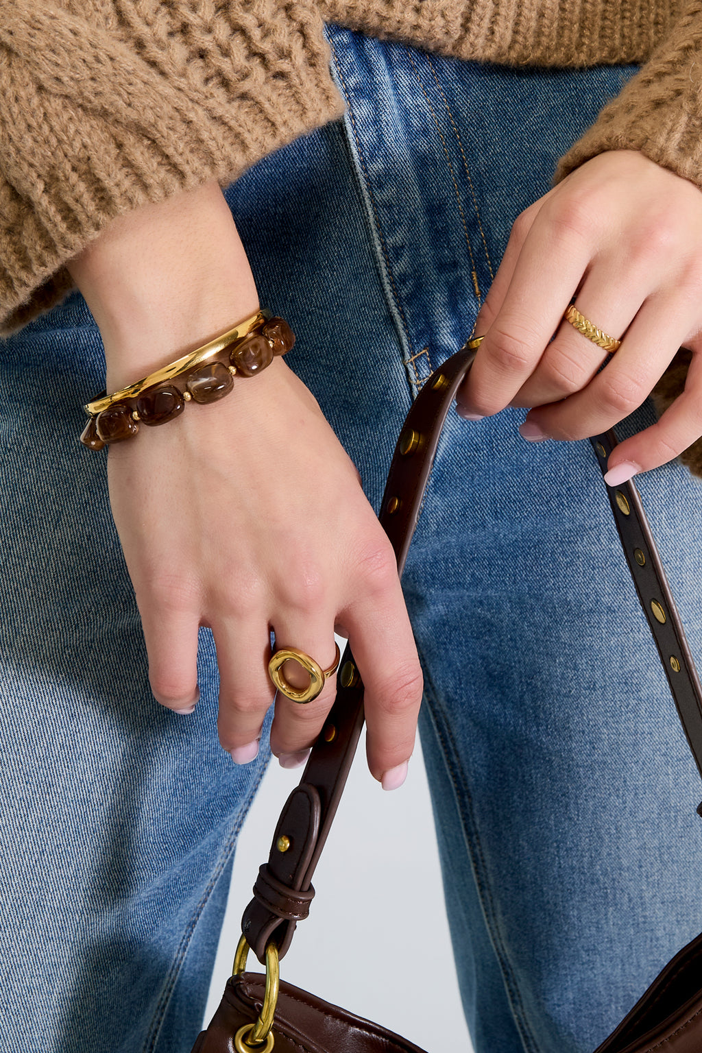 Braccialetti con perline in acrilico, perline, serie classica retrò quotidiana, gioielli da donna