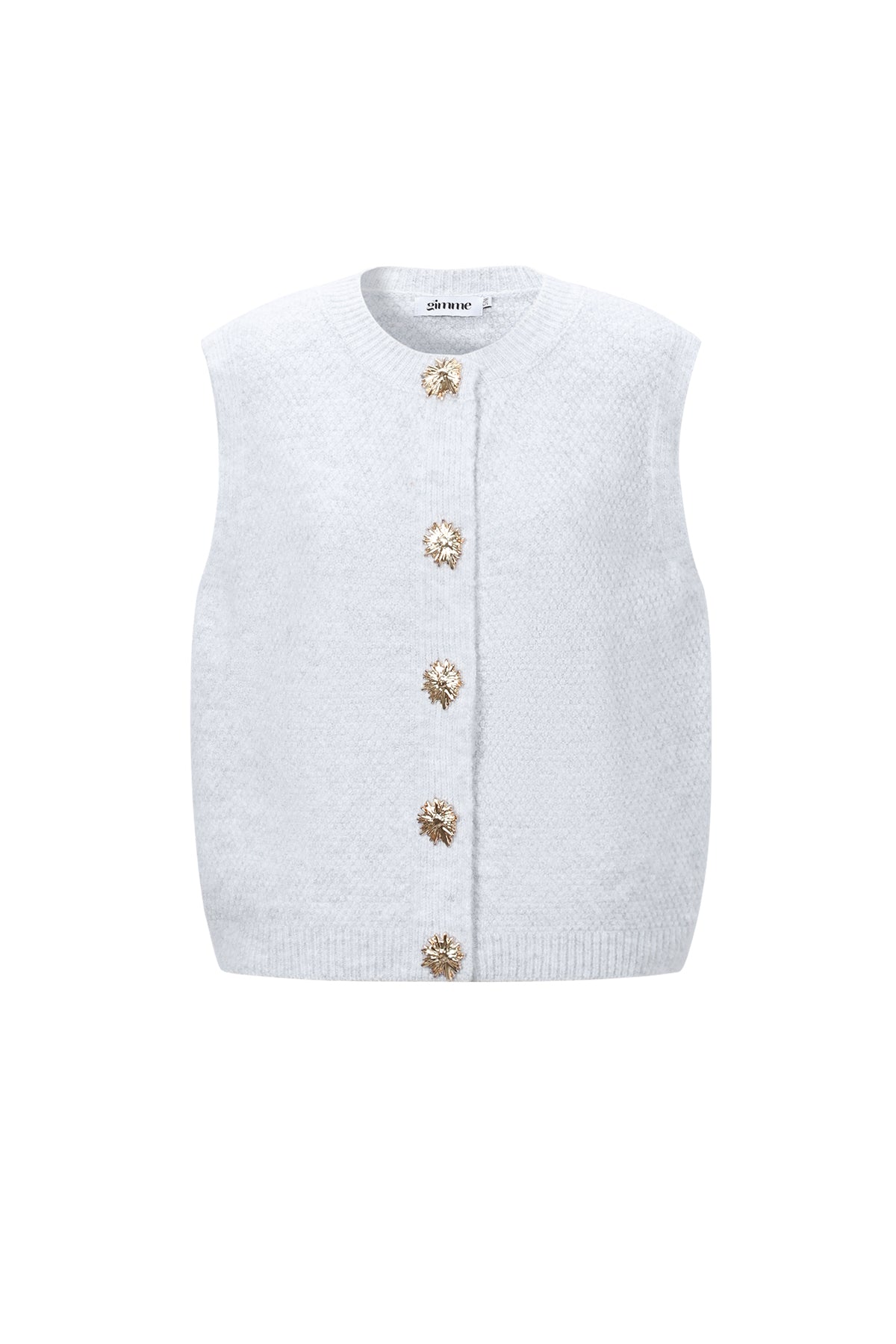 Gilet a Maglia Fibra di Poliestere Donna Gilet a Maglia Casual Colore Puro
