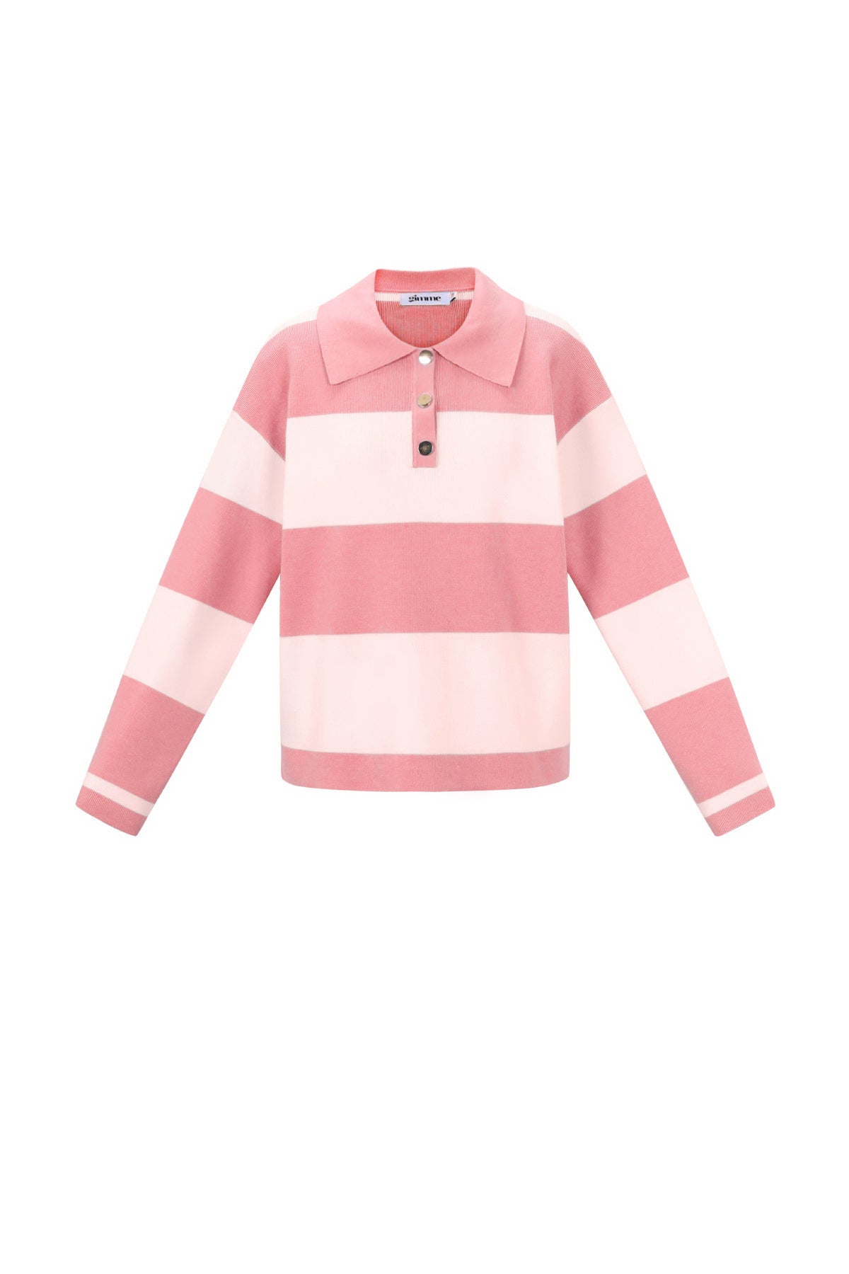 Maglione a Righe Donna in Viscosa Intrecciata Polo Autunno/Inverno