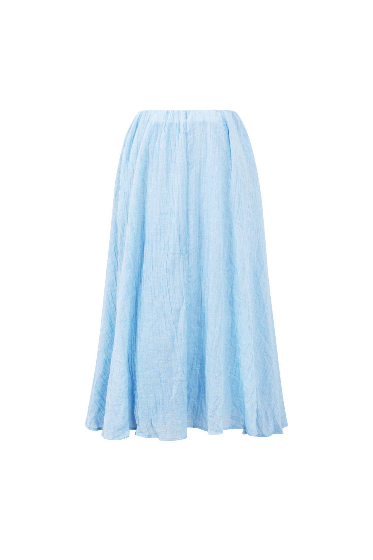 Gonna Maxi Donna in Fibra di Poliestere Tessuta Stile Casual Colore Puro