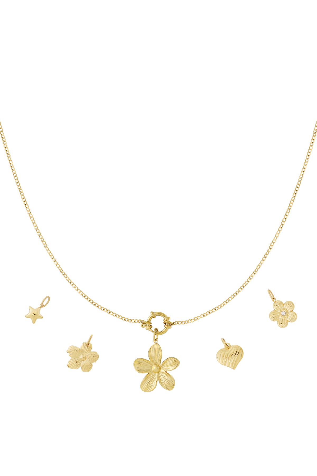 Collana fai da te con fiori