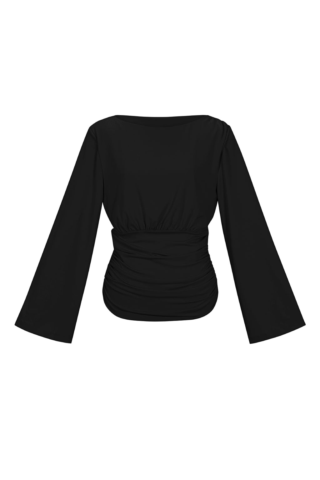 Tessuto Fibra di Poliestere Donna Maglia Maniche Lunghe Elegante Colore Puro Autunno/Inverno