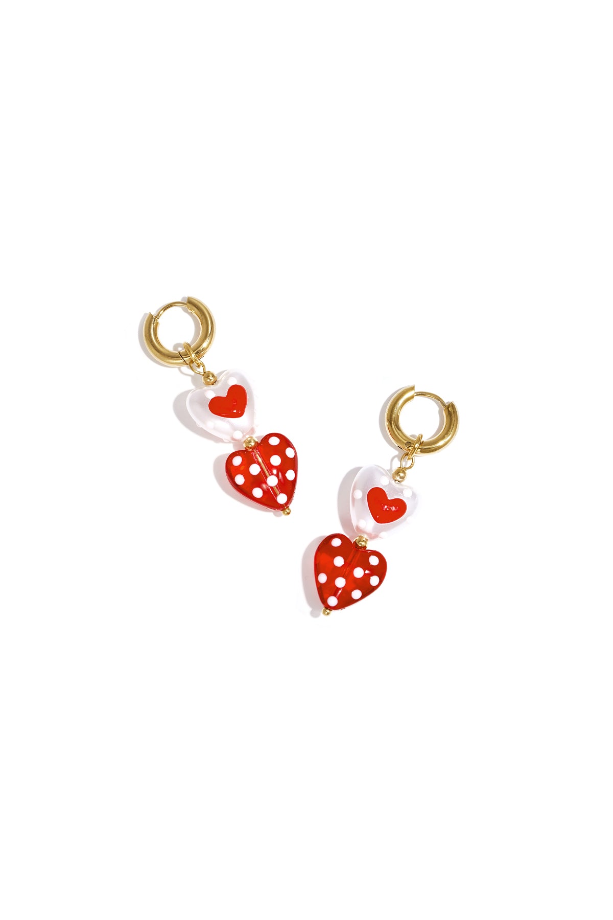 Orecchini pendenti a forma di cuore