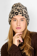 Cappelli con stampa leopardata, casual, in poliestere, accessori quotidiani