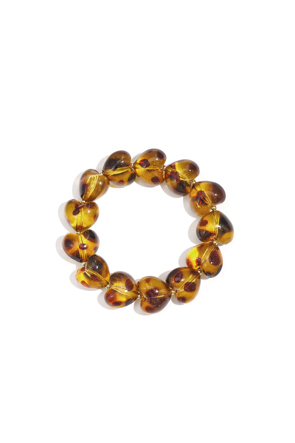 Braccialetti con perline in acrilico, stampa leopardata, retrò, classici, serie da donna