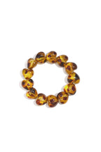 Braccialetti con perline in acrilico, stampa leopardata, retrò, classici, serie da donna