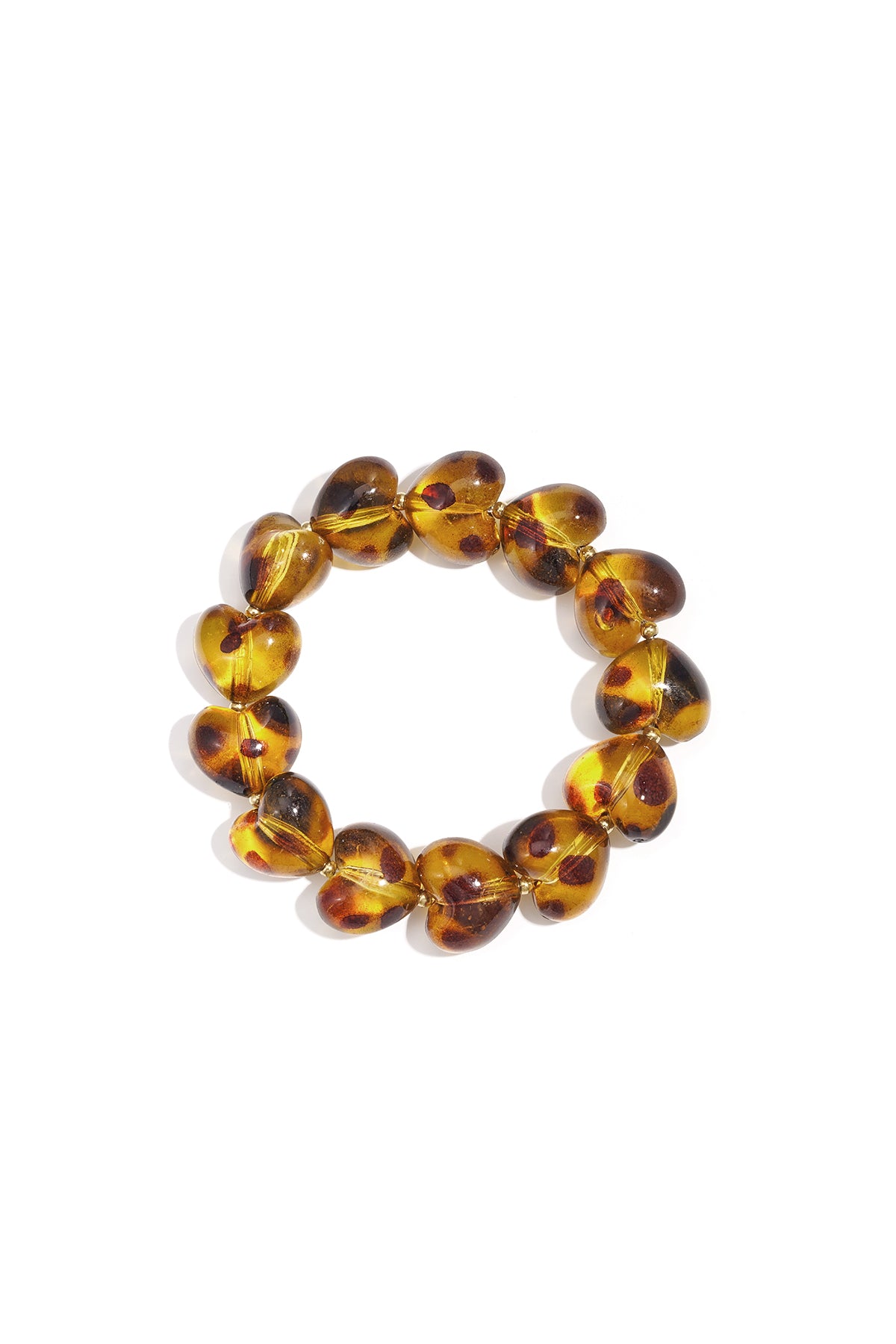 Braccialetti con perline in acrilico, stampa leopardata, retrò, classici, serie da donna