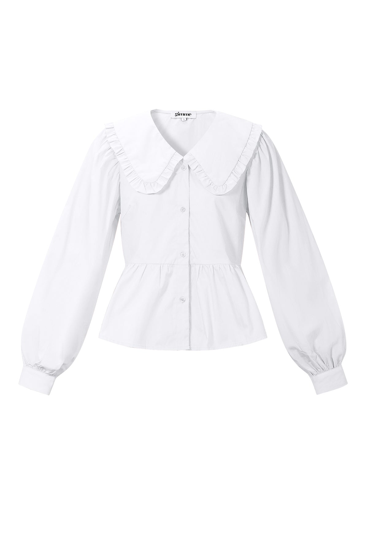 Camicette e camicie in cotone tinta unita, abbigliamento casual primaverile/estivo