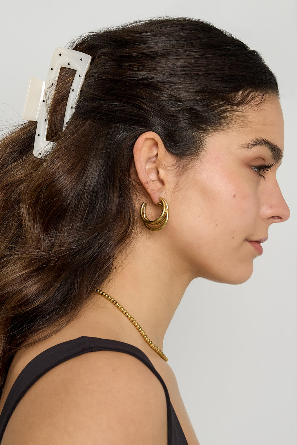 Fermagli per capelli a pois, accessori quotidiani in plastica