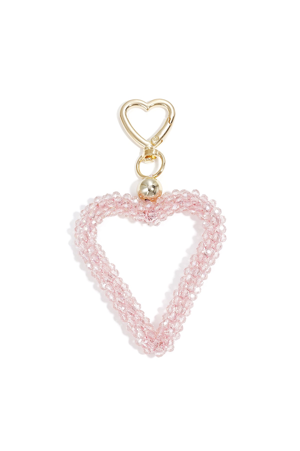 Portachiavi a forma di cuore, casual, in cristallo, accessori quotidiani