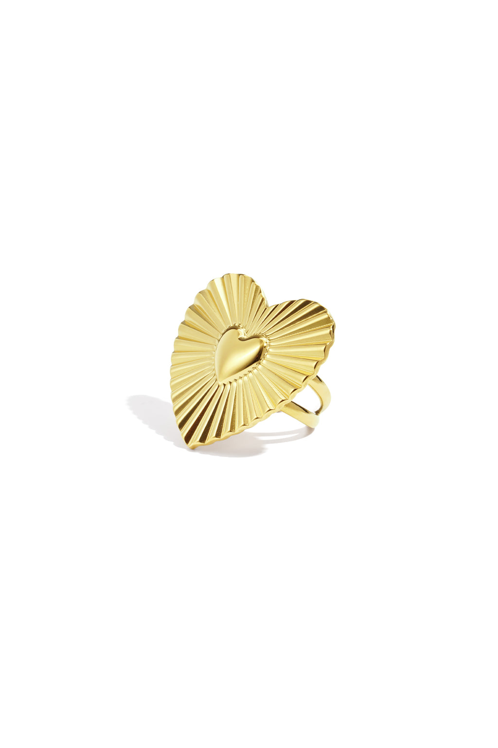 Anelli in acciaio inossidabile con cuore, casual, quotidiani, semplici, gioielli da donna