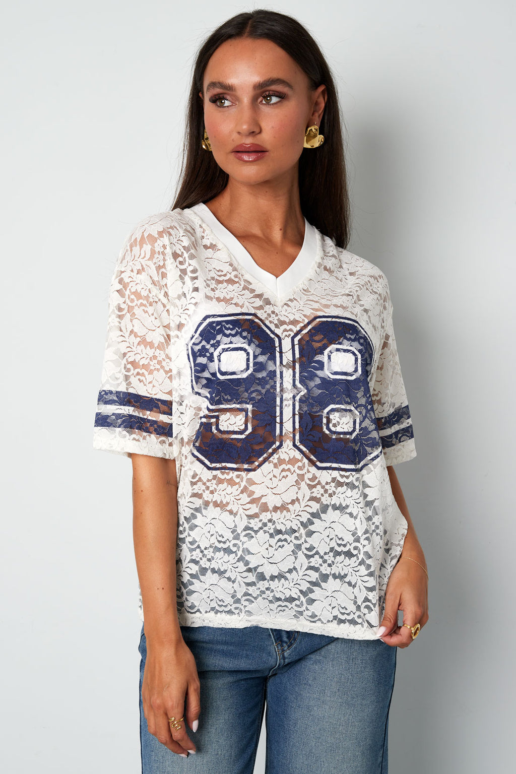 Woven Polyester Fiber Maglietta Donna Sporty Color Clash