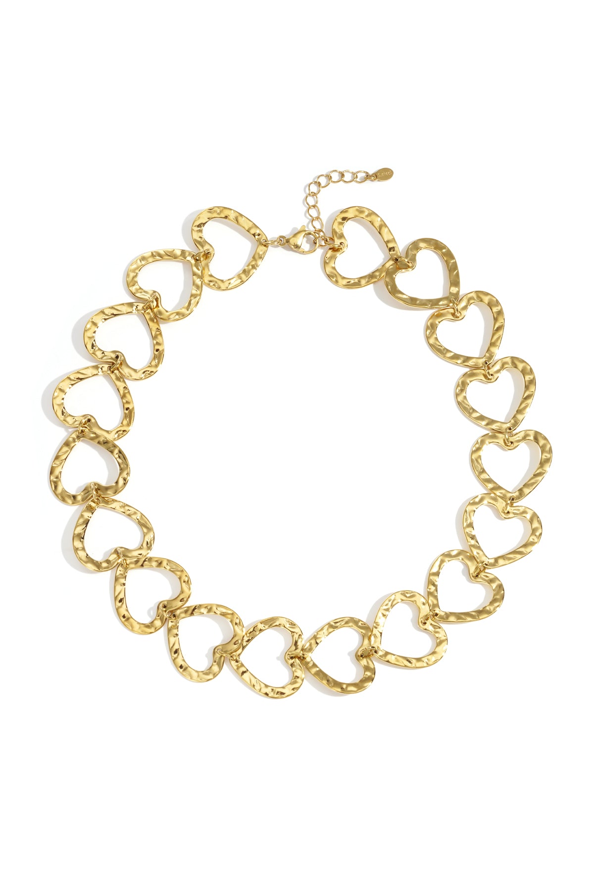 Collane a catena in acciaio inossidabile con cuore, casual, quotidiane, semplici, gioielli da donna