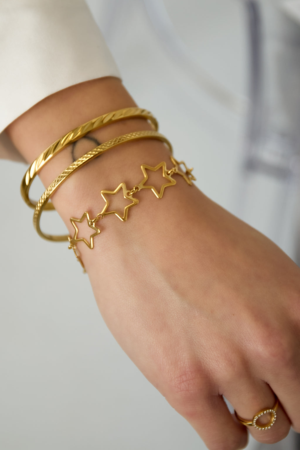 Braccialetti a catena in acciaio inossidabile, serie Star Casual Daily Simple, gioielli da donna