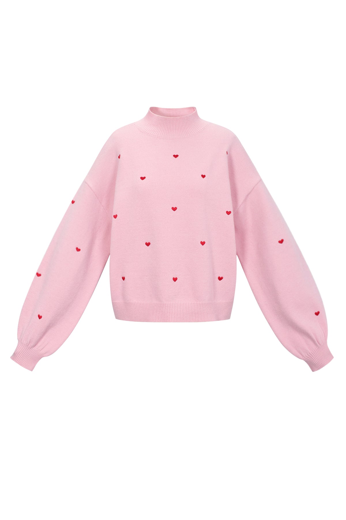 Maglione lavorato a maglia con cuori