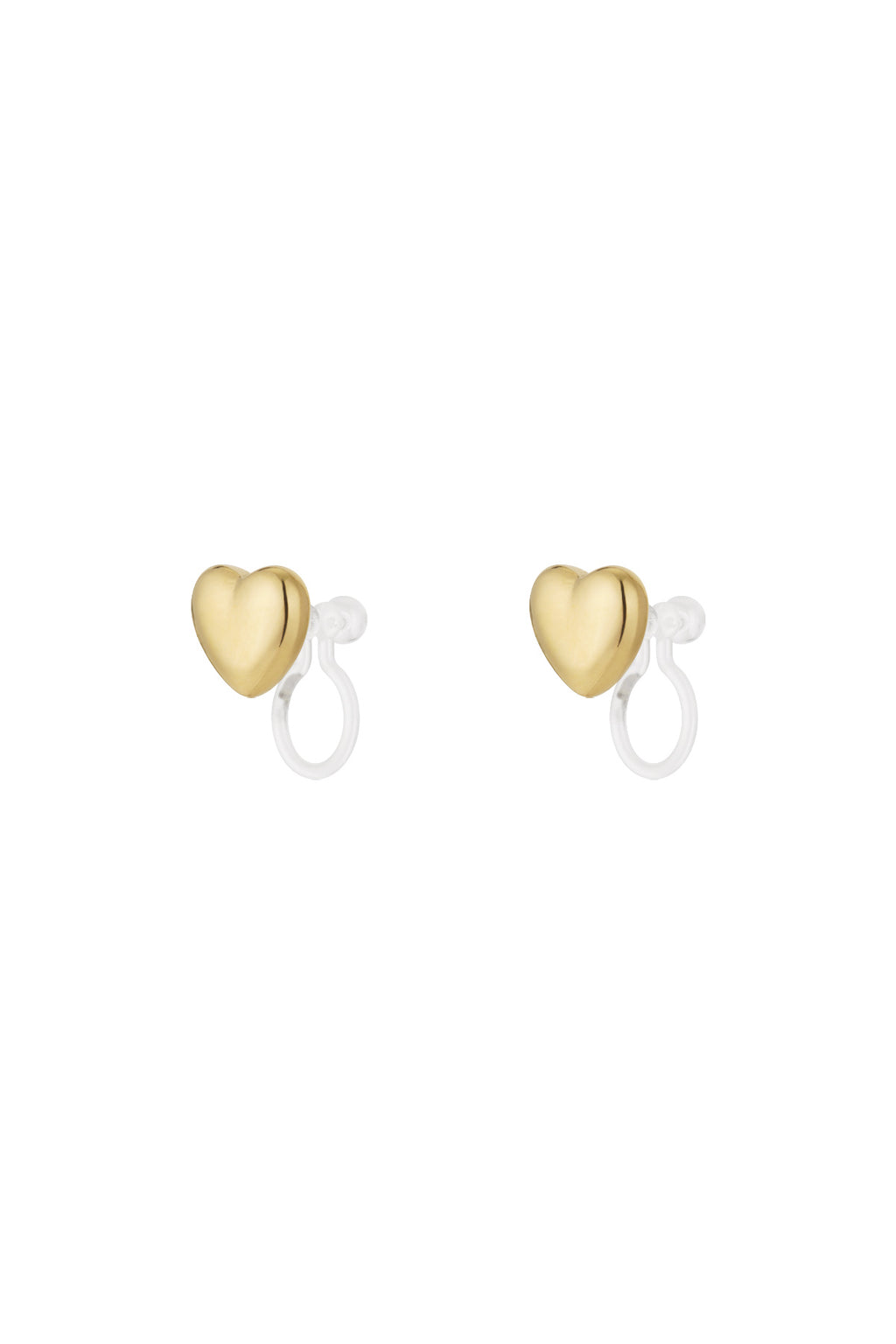 Mini orecchini a clip a cuore