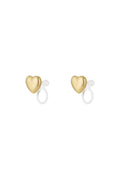 Mini orecchini a clip a cuore