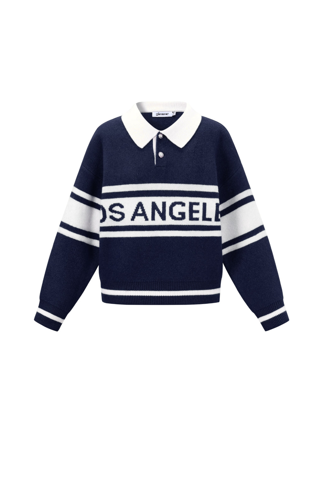 Maglione Donna in Fibra di Poliestere Intrecciata Sporty Lettere