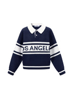 Maglione Donna in Fibra di Poliestere Intrecciata Sporty Lettere
