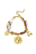 Braccialetti con ciondoli in acciaio inossidabile, serie semplice casual quotidiana, gioielli da donna