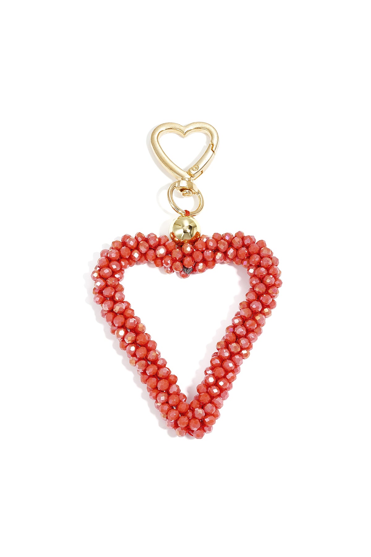 Portachiavi a forma di cuore, casual, in cristallo, accessori quotidiani
